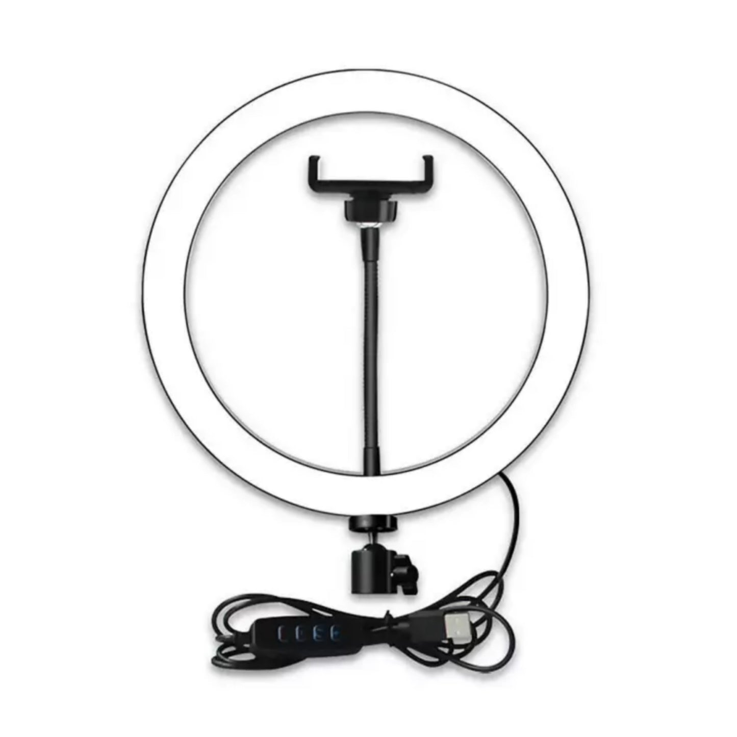 26cm Ring Light with 7ft Aluminium Tripod Stand & Mobile Holder (3 colors)
